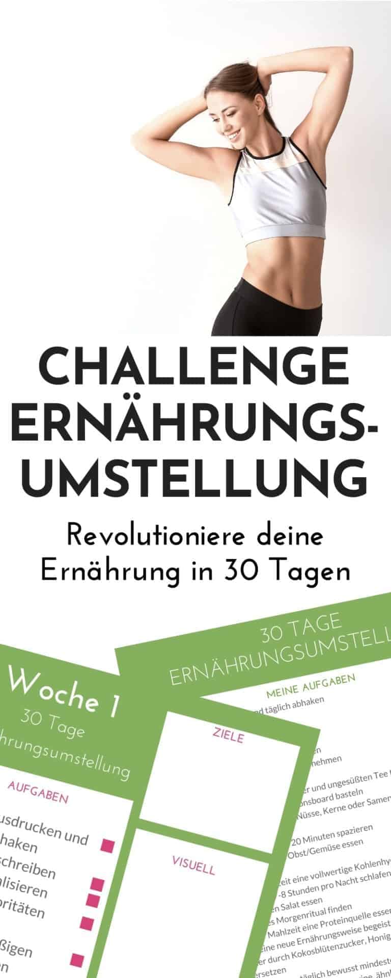 Challenge Ernährungsumstellung 30 Tage zur gesunden Ernährung