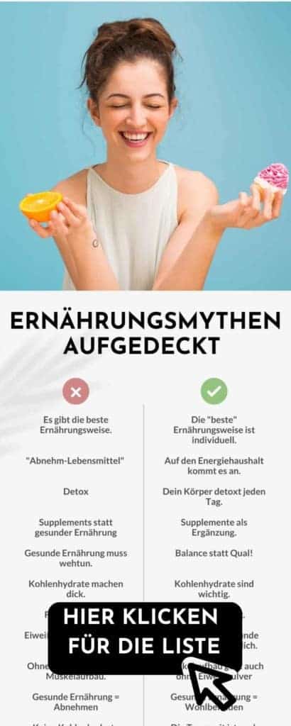 Ernährungsmythen aufgedeckt! Gibt es Abnahm-Lebensmittel, machen Kohlenhydrate dick und wie steht es um Eiweißpulver? Gesunde Ernährung zum Abnehmen und Wohlfühlen. 