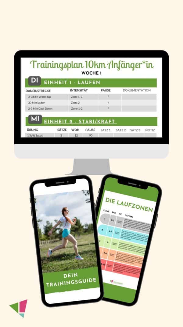 Trainingsplan 5 auf 10km für Anfänger*innen - leichter laufen